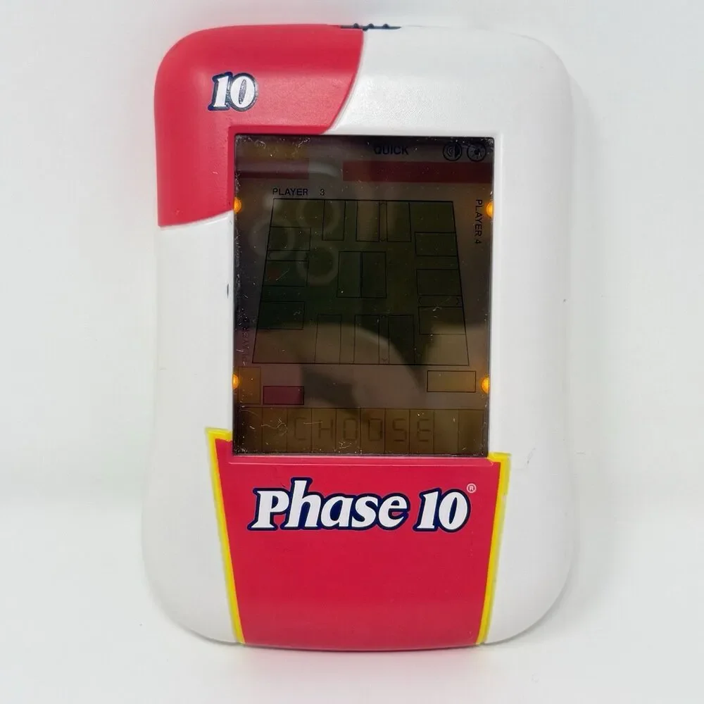 Phase 10 Electronic Handheld Game 2008 Illuminated Touch Screen Tested